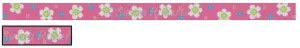 0311k White Flowers on Hot Pink Child's Belt