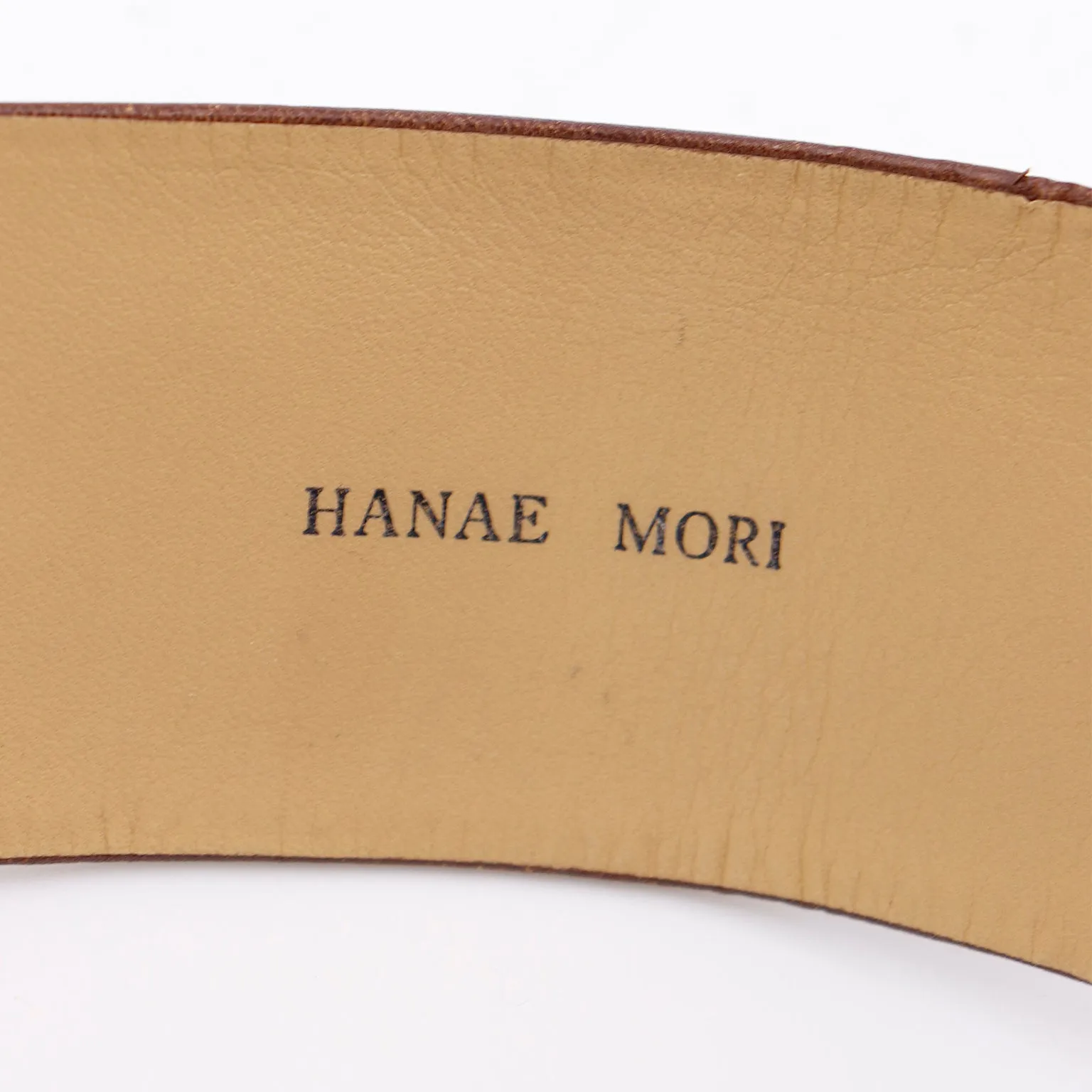 1980s Hanae Mori Brown Suede Wrap Style Cinch Belt
