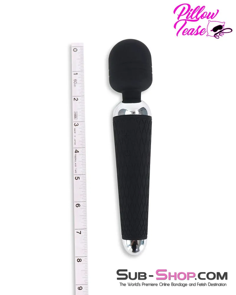 5759M      16 Function Waterproof Rechargeable Silicone Wand Massager