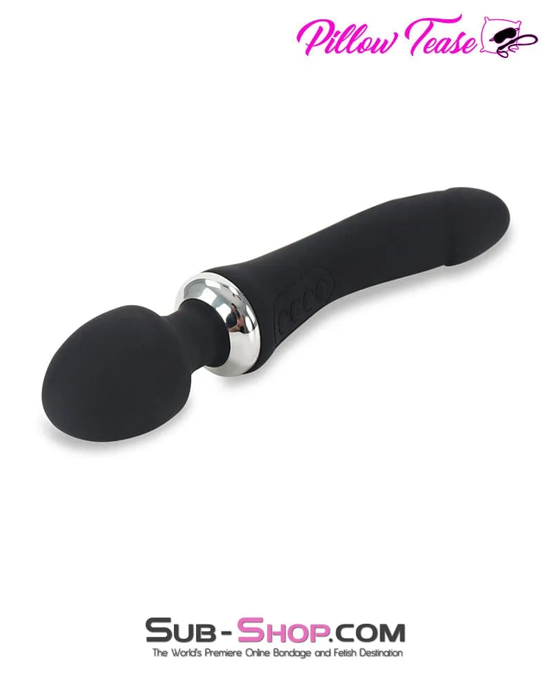 7805M      Dual Motor 12 Function Double Penetration Heating Silicone Wand Vibrator