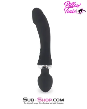 7805M      Dual Motor 12 Function Double Penetration Heating Silicone Wand Vibrator