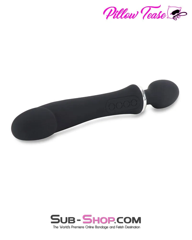 7805M      Dual Motor 12 Function Double Penetration Heating Silicone Wand Vibrator