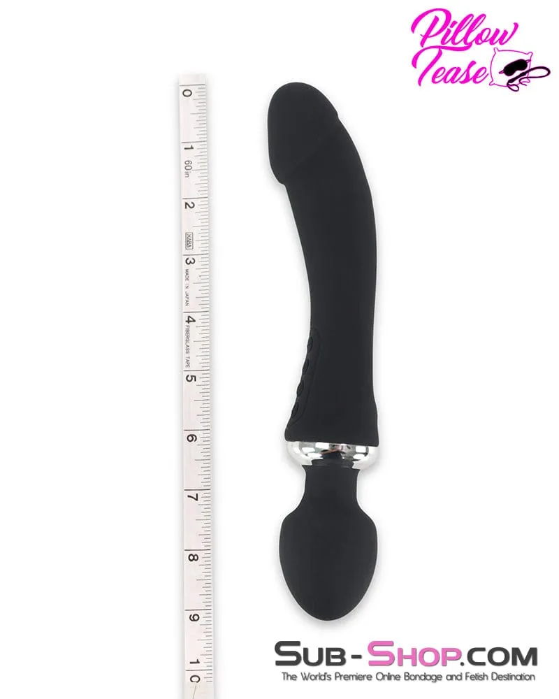 7805M      Dual Motor 12 Function Double Penetration Heating Silicone Wand Vibrator
