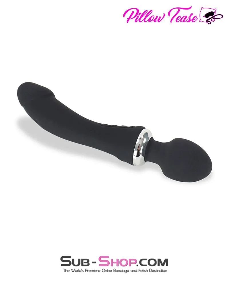 7805M      Dual Motor 12 Function Double Penetration Heating Silicone Wand Vibrator