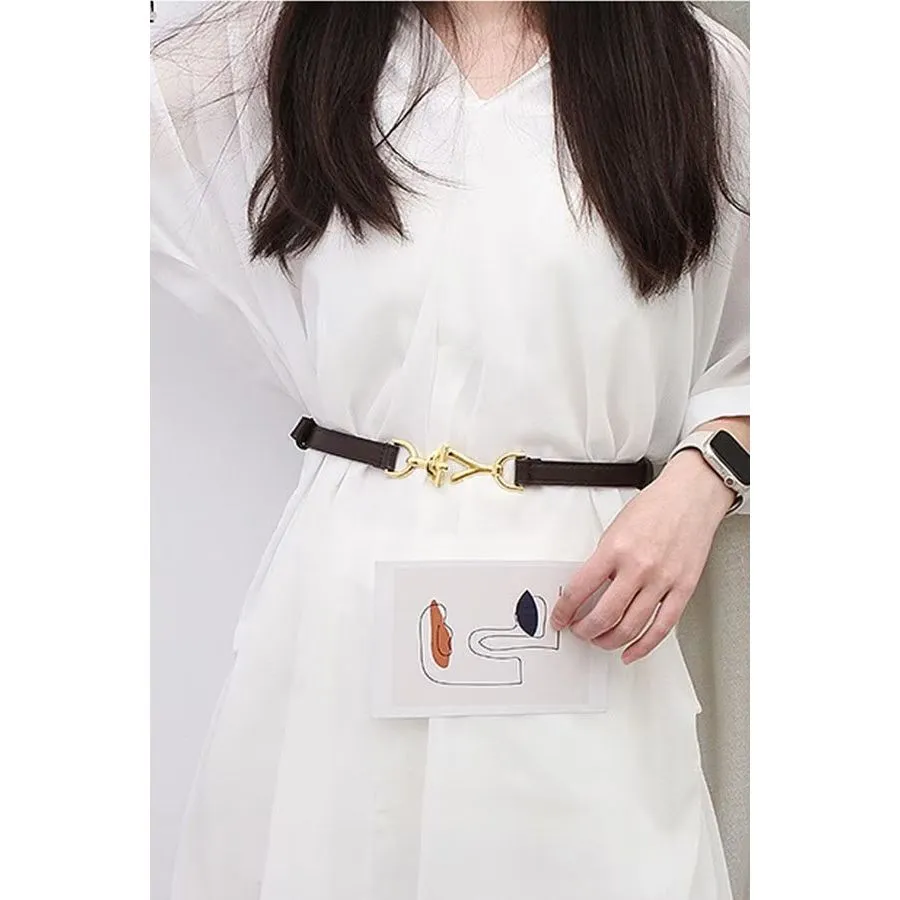 AllureBelt Elegant & Casual Slim PU Waistband