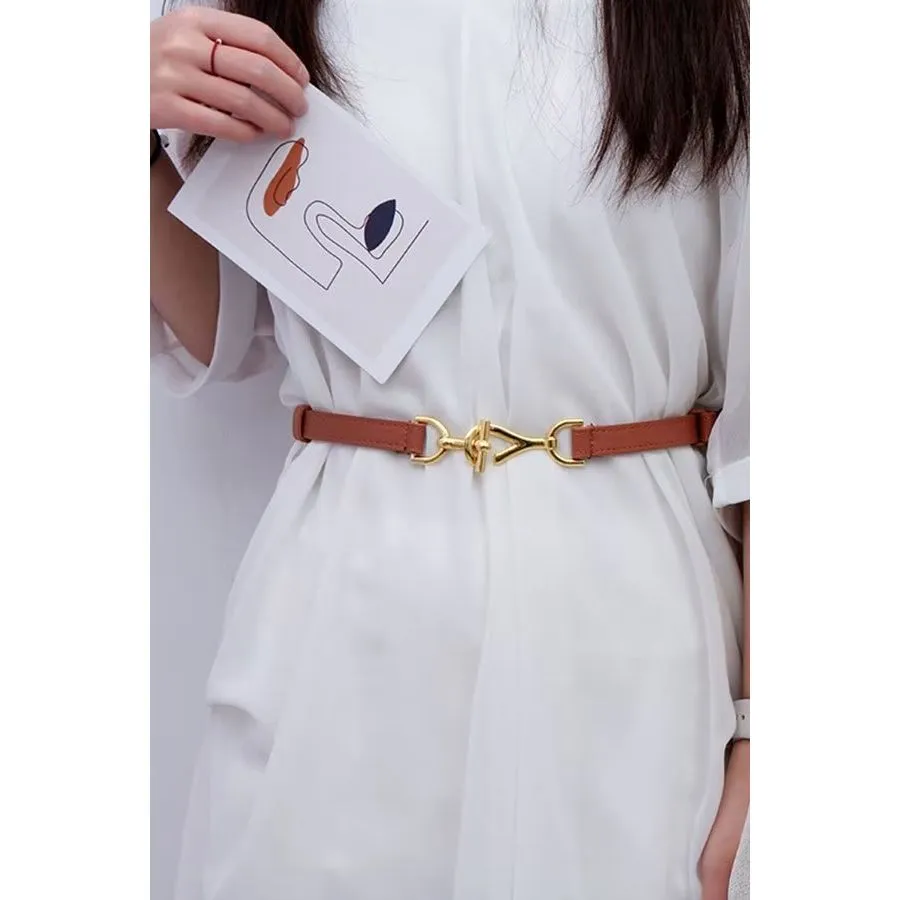 AllureBelt Elegant & Casual Slim PU Waistband