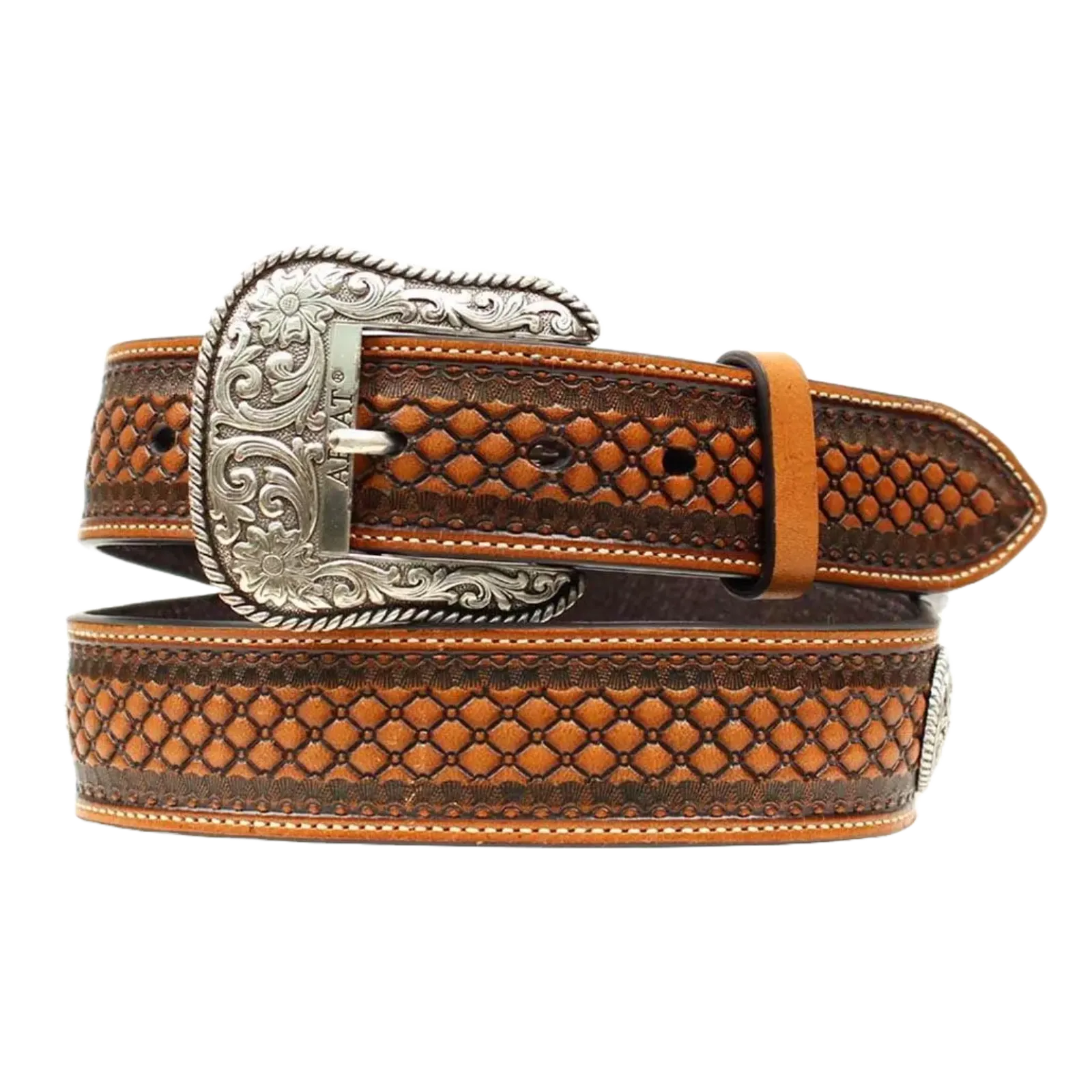 Ariat Mens Basketweave Conch Belt A1013248