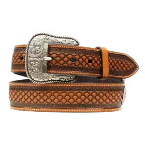 Ariat Mens Basketweave Conch Belt A1013248