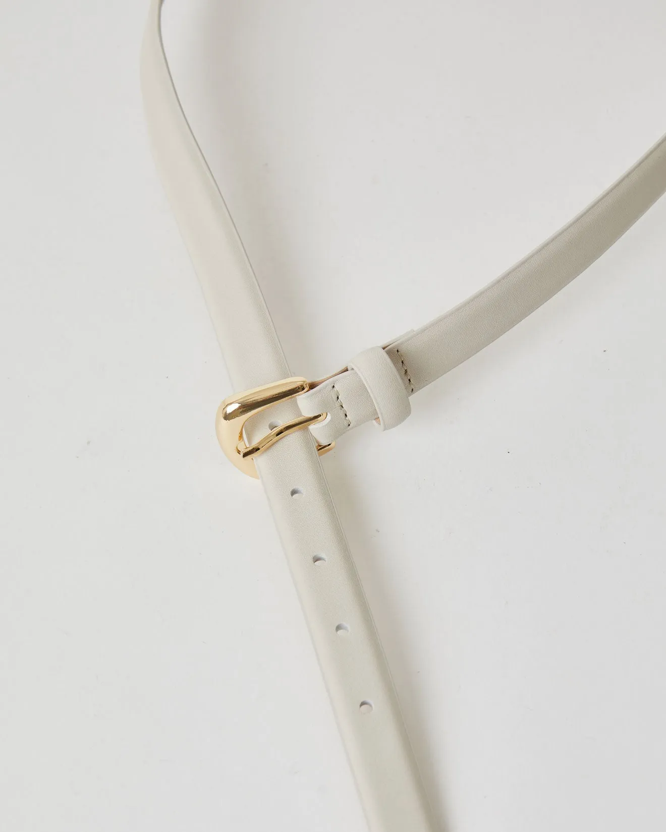 B-Low The Belt Kennedy Mini Leather Belt in Bone Gold