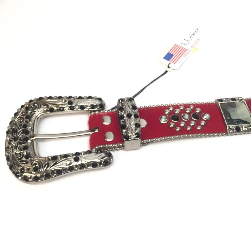 b.b. Simon 4045 Red Crystal Belt