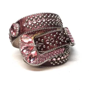 b.b. Simon 6079-B83 Pinks Eye Crystal Belt