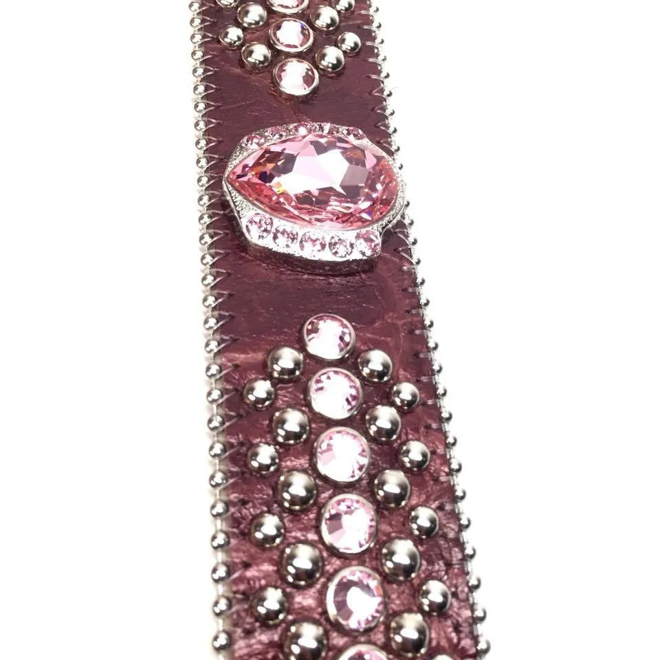 b.b. Simon 6079-B83 Pinks Eye Crystal Belt