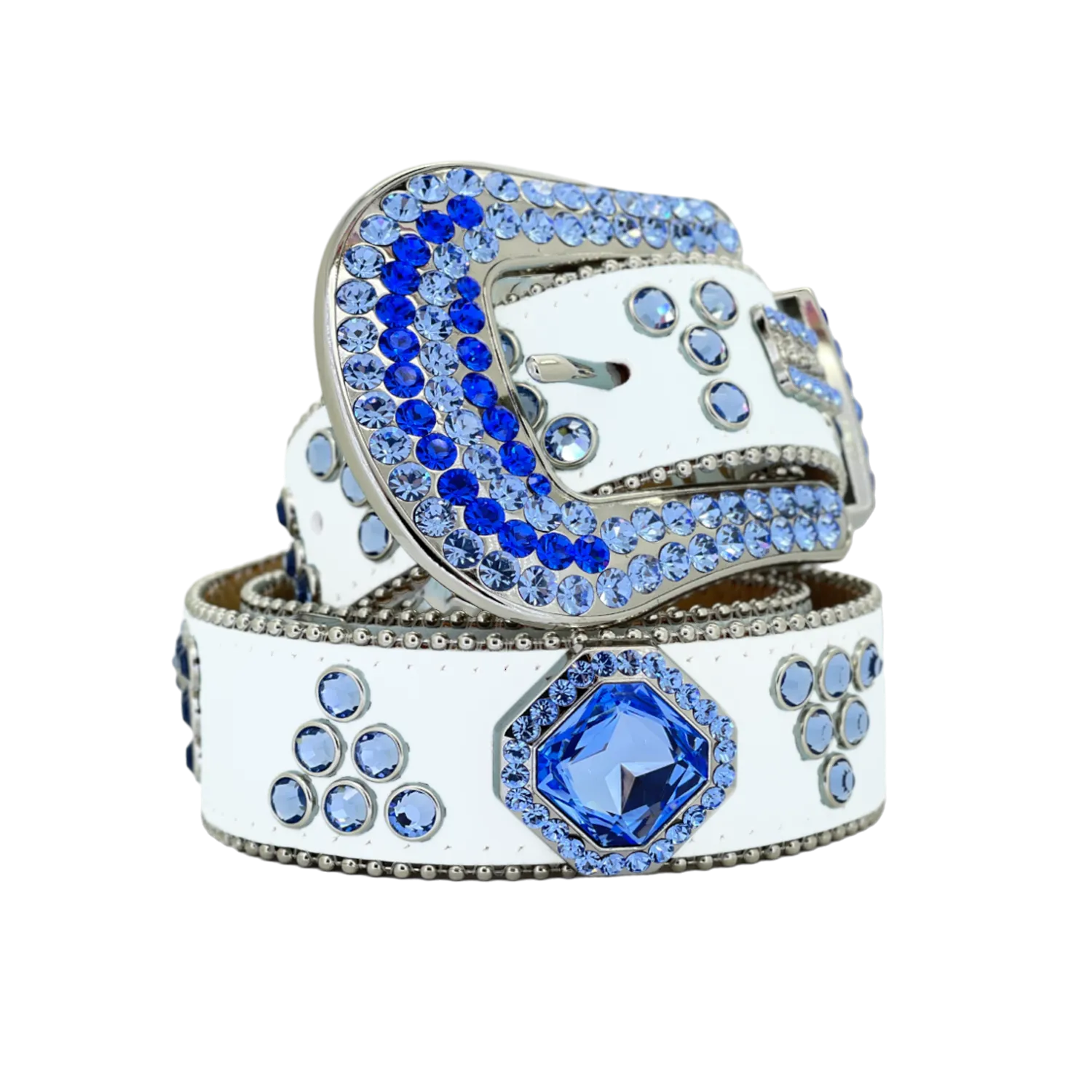 b.b. Simon Bluebell Flower Crystal Belt