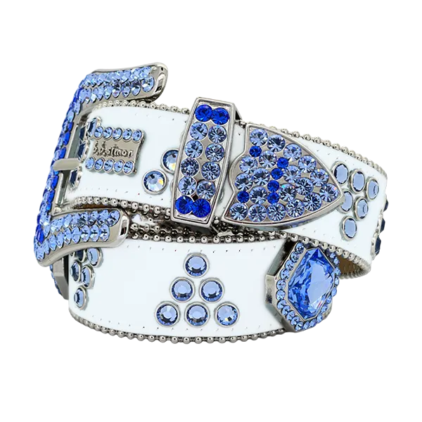 b.b. Simon Bluebell Flower Crystal Belt
