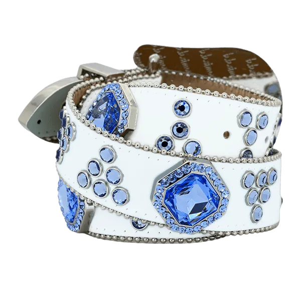 b.b. Simon Bluebell Flower Crystal Belt
