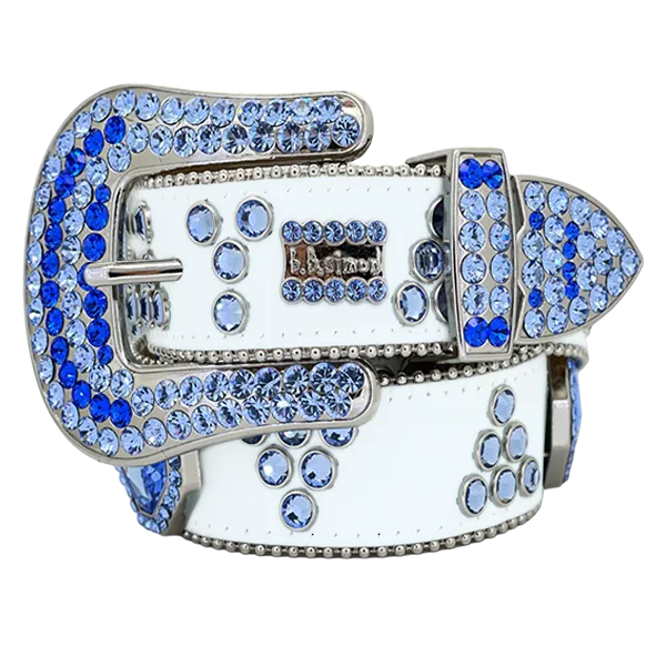 b.b. Simon Bluebell Flower Crystal Belt