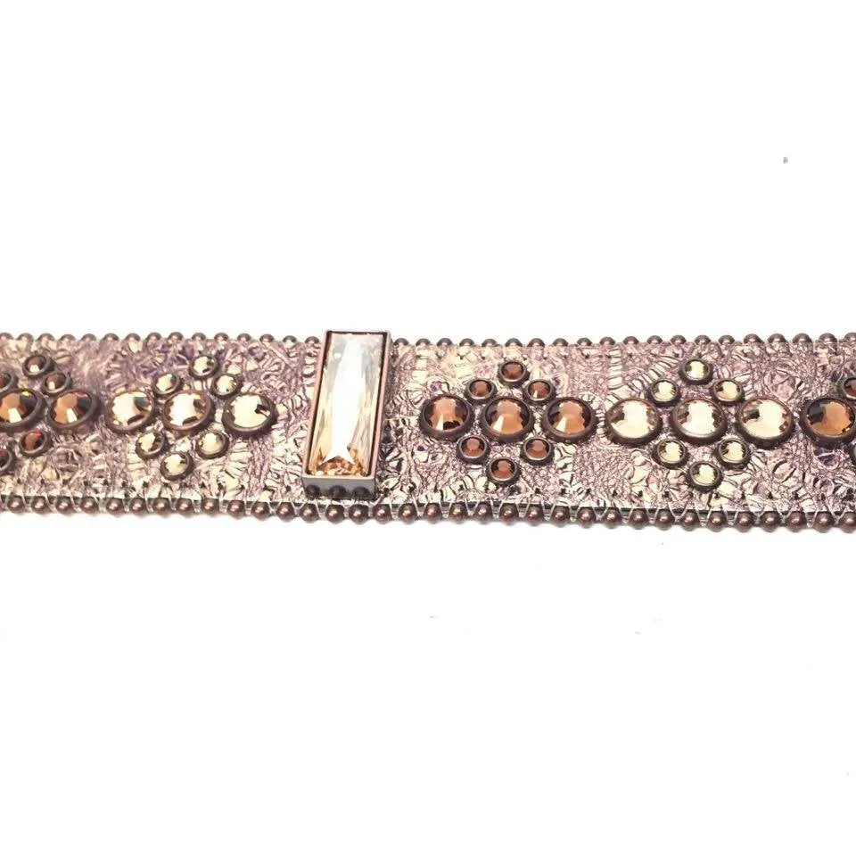 b.b. Simon Bronze Block Crystal Belt