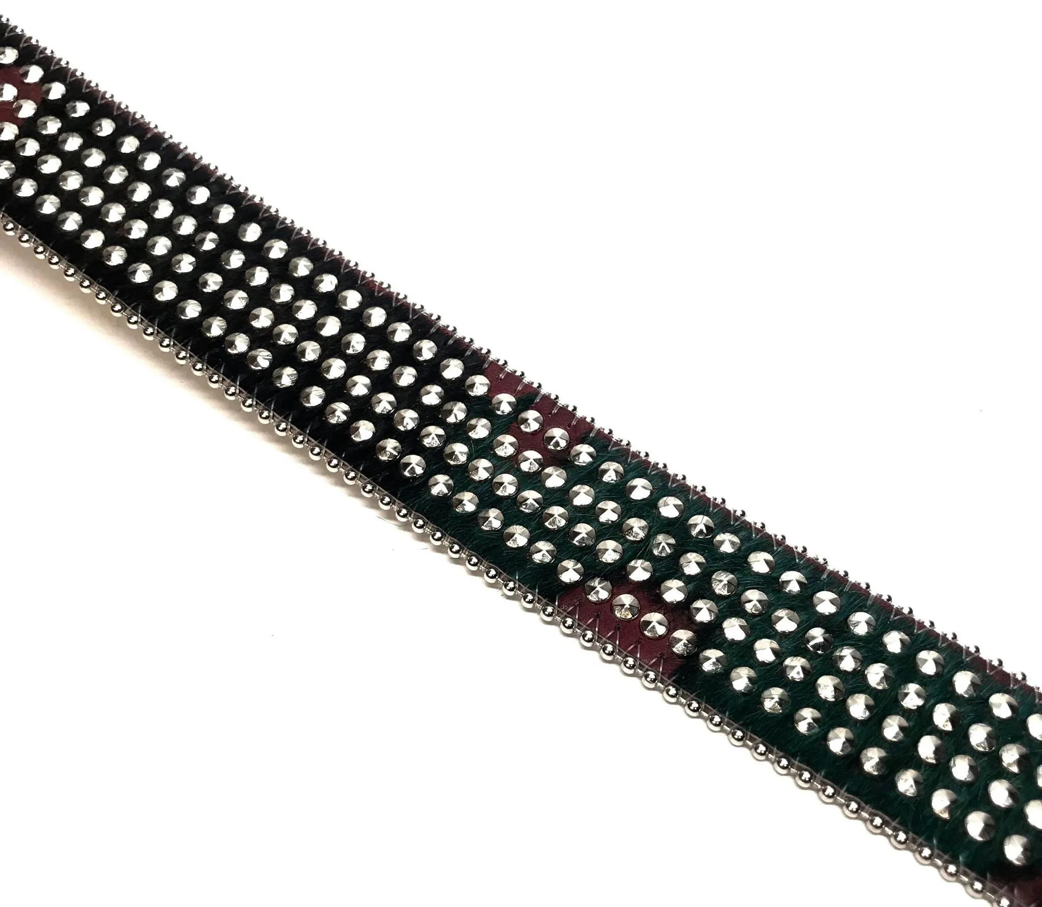 b.b. Simon 'Cross Quad Studded' Pony Crystal Belt