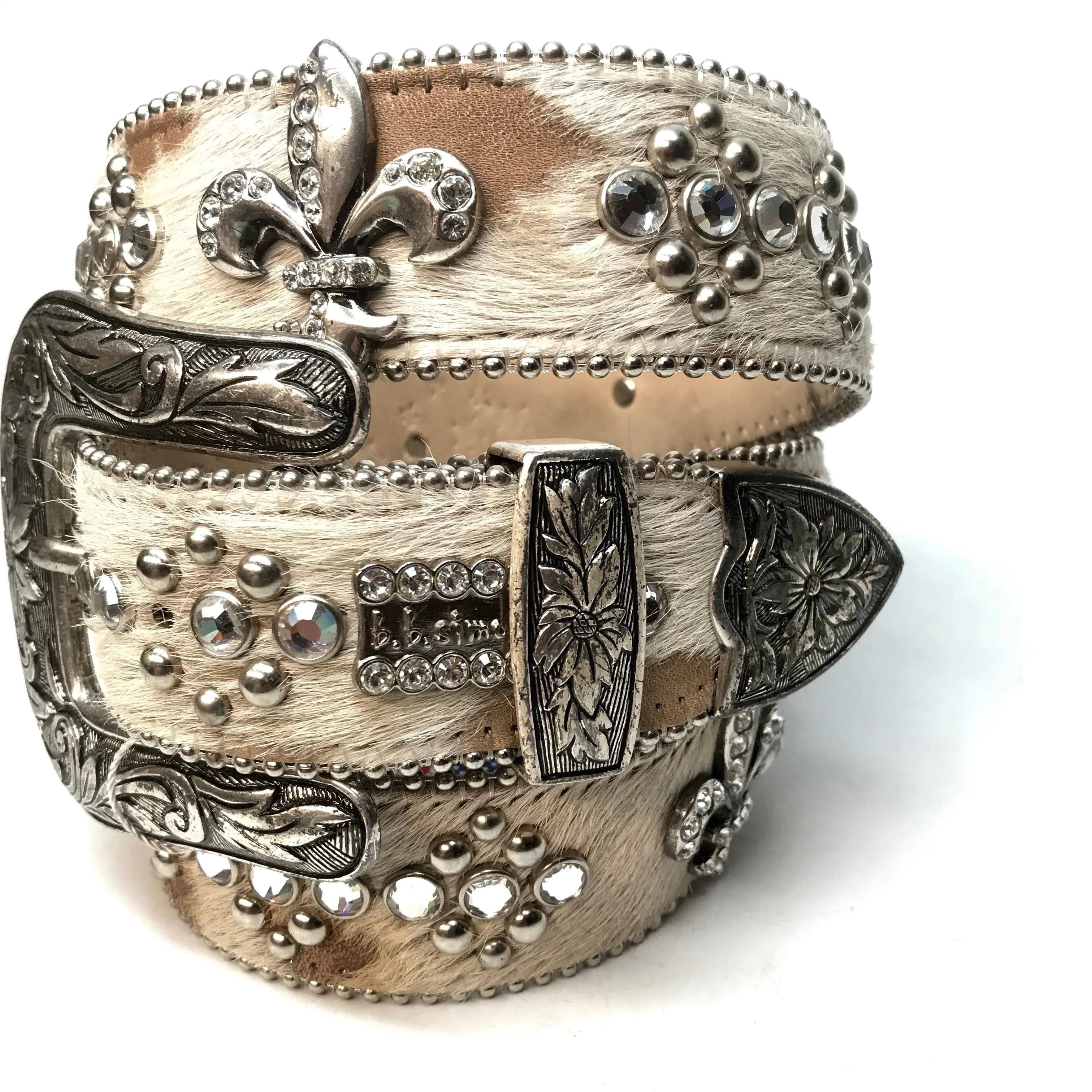 b.b. Simon 'Fleur-de-lis' Pony Crystal Belt