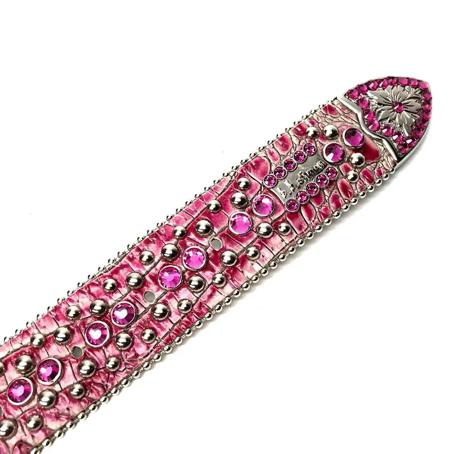 b.b. Simon 'Fuchsia Fully Loaded' Crystal Belt