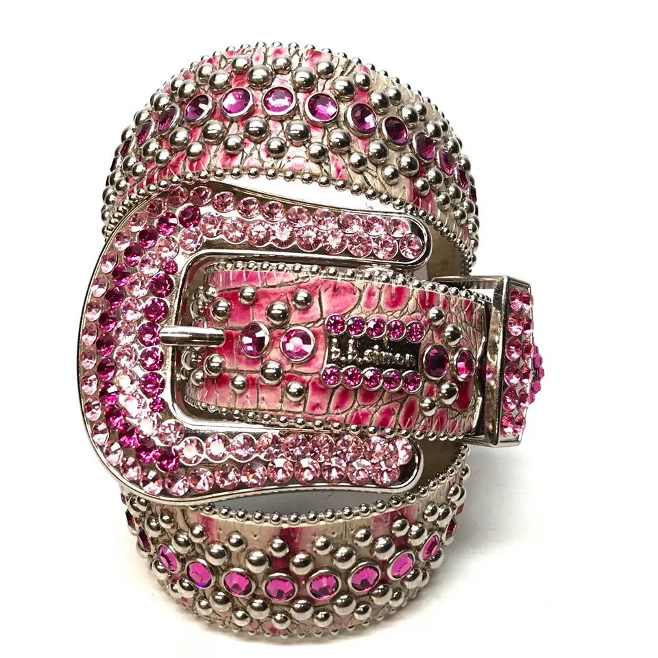 b.b. Simon 'Fuchsia Fully Loaded' Crystal Belt