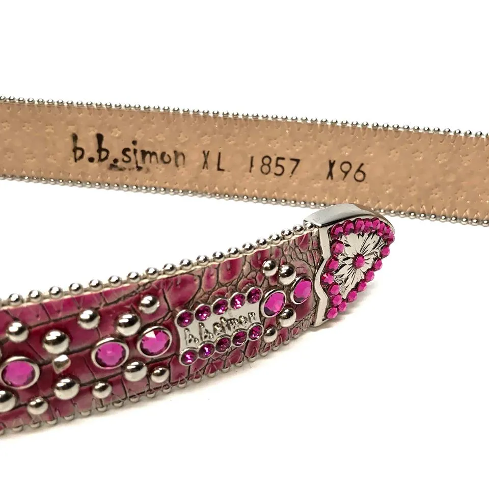 b.b. Simon 'Fuchsia Fully Loaded' Crystal Belt