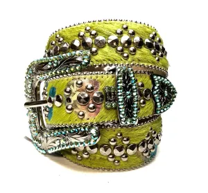 b.b. Simon 'Green Heart' Pony Crystal Belt