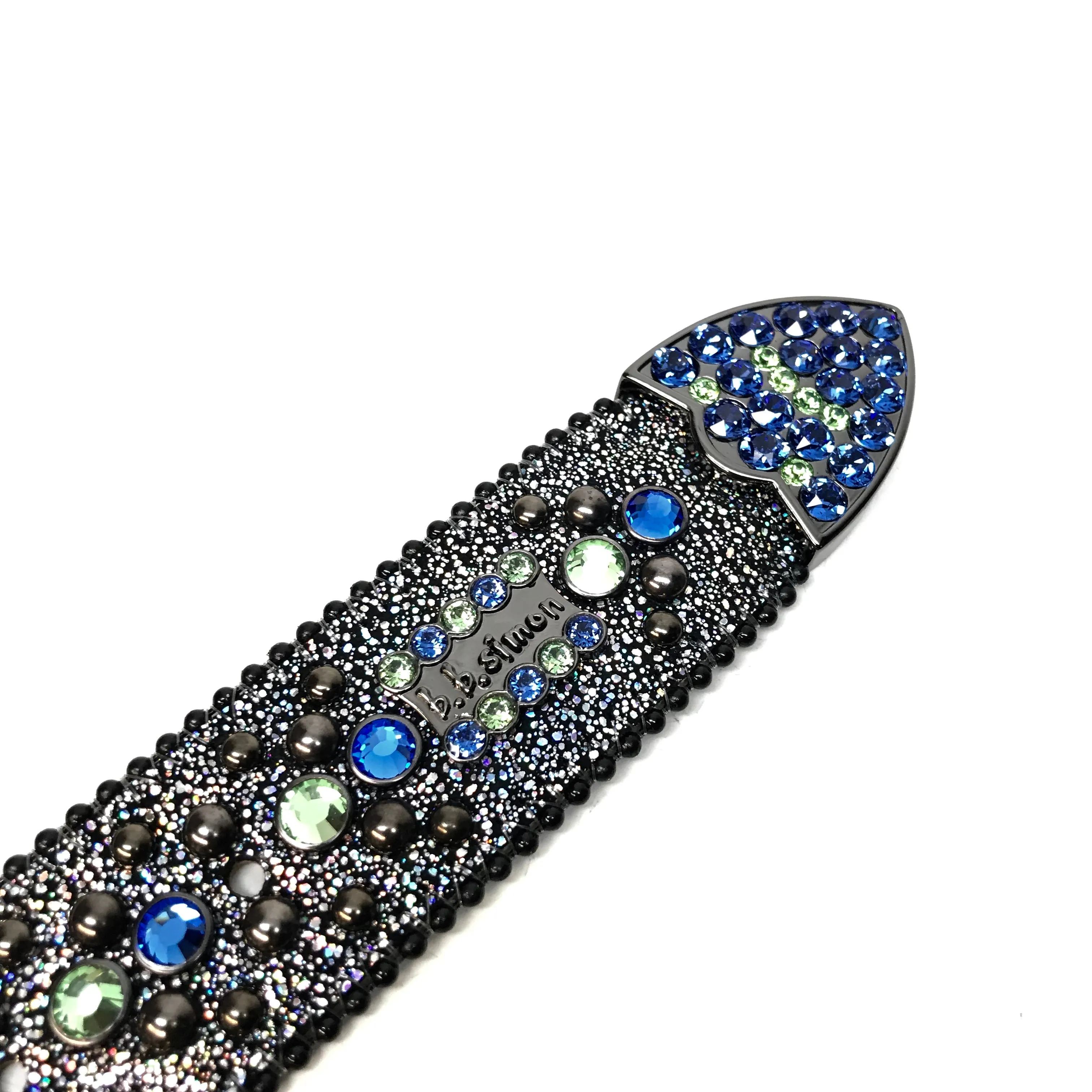 b.b. Simon 'Lime Galaxy' Fully Loaded Crystal Belt