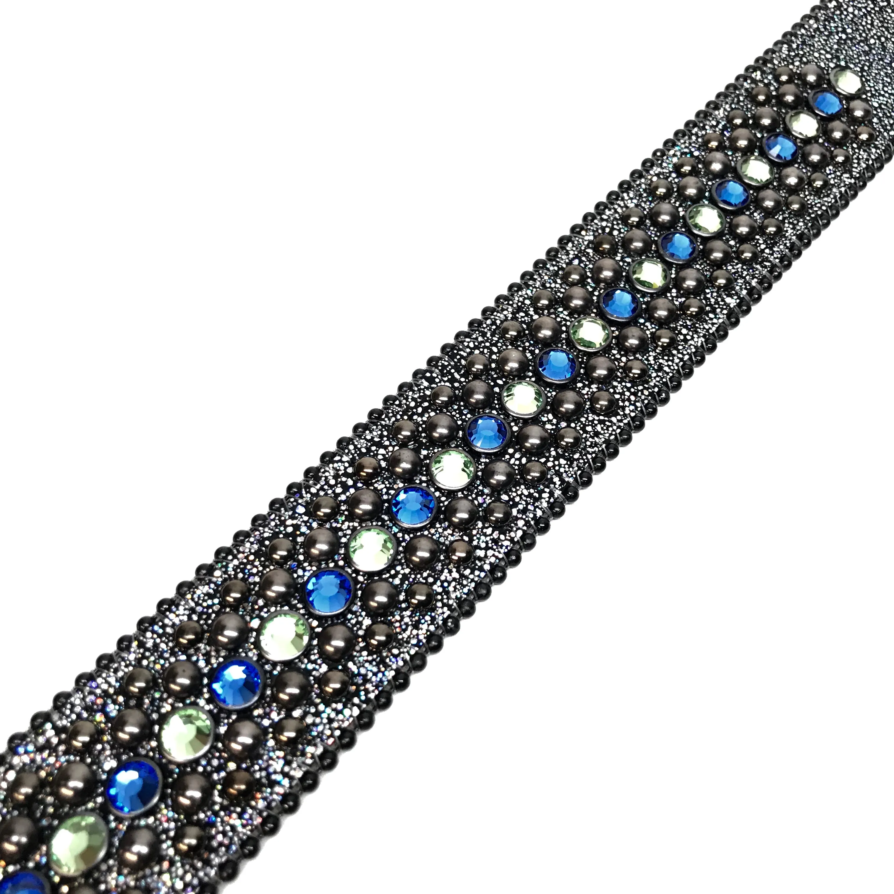 b.b. Simon 'Lime Galaxy' Fully Loaded Crystal Belt