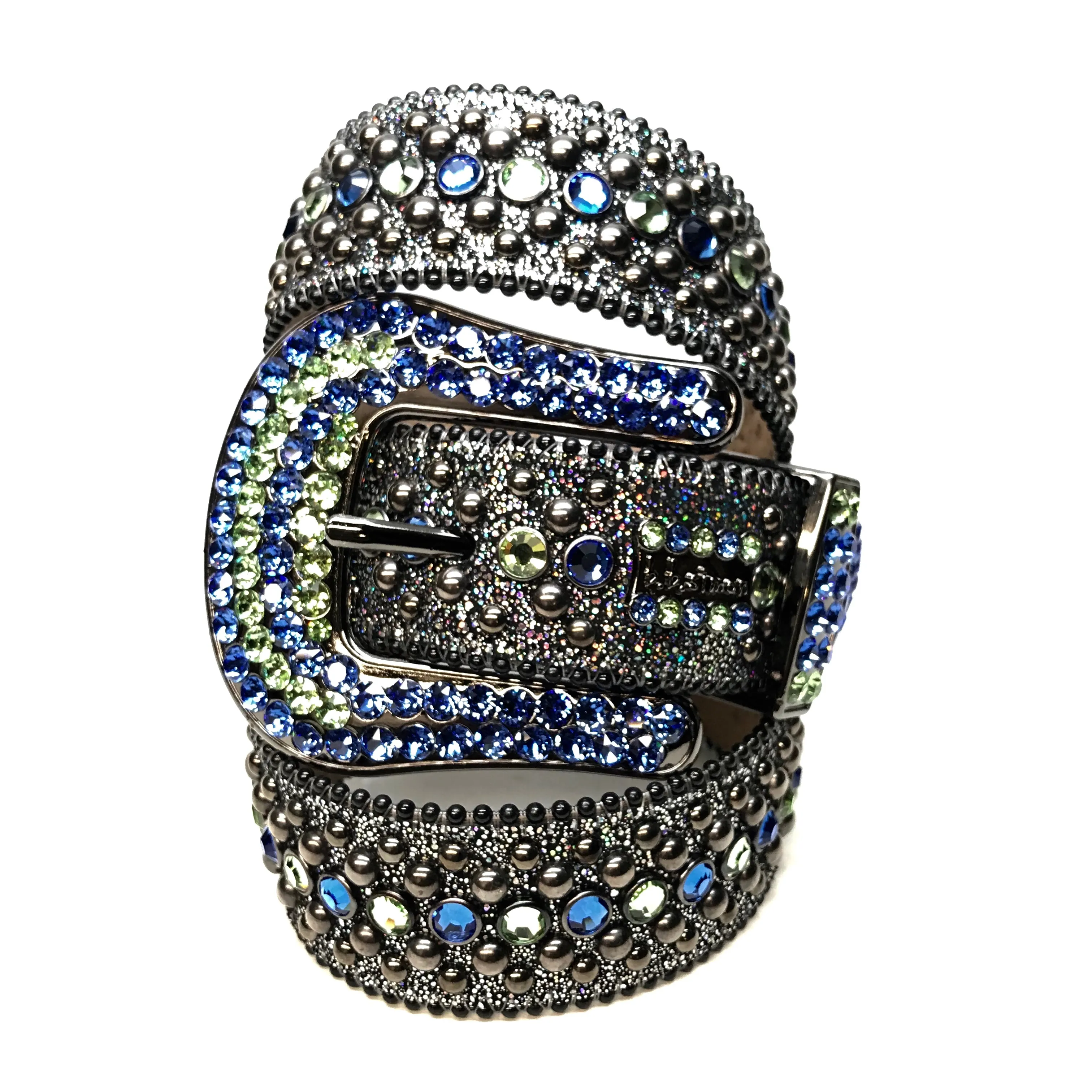 b.b. Simon 'Lime Galaxy' Fully Loaded Crystal Belt