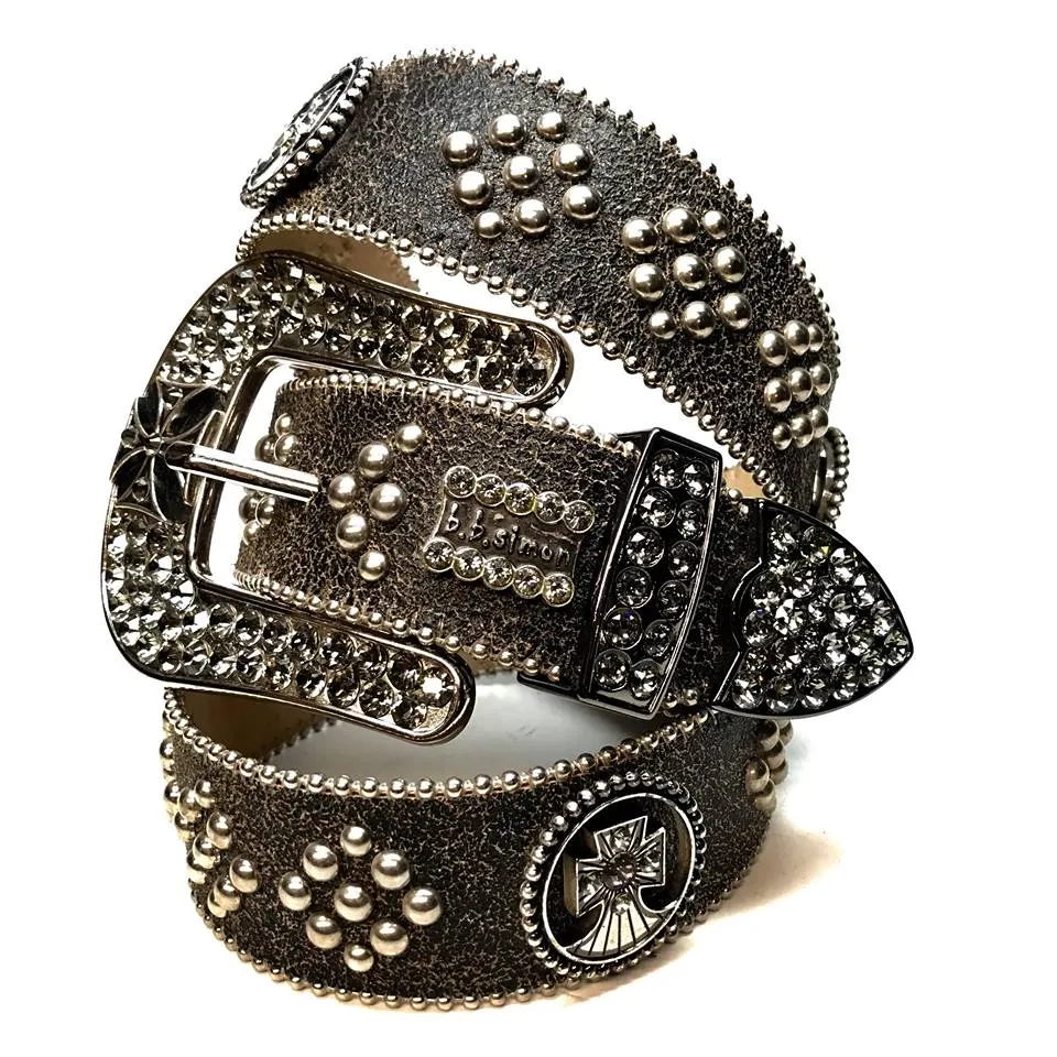 b.b. Simon 'Matrix Blackout' Crystal Belt