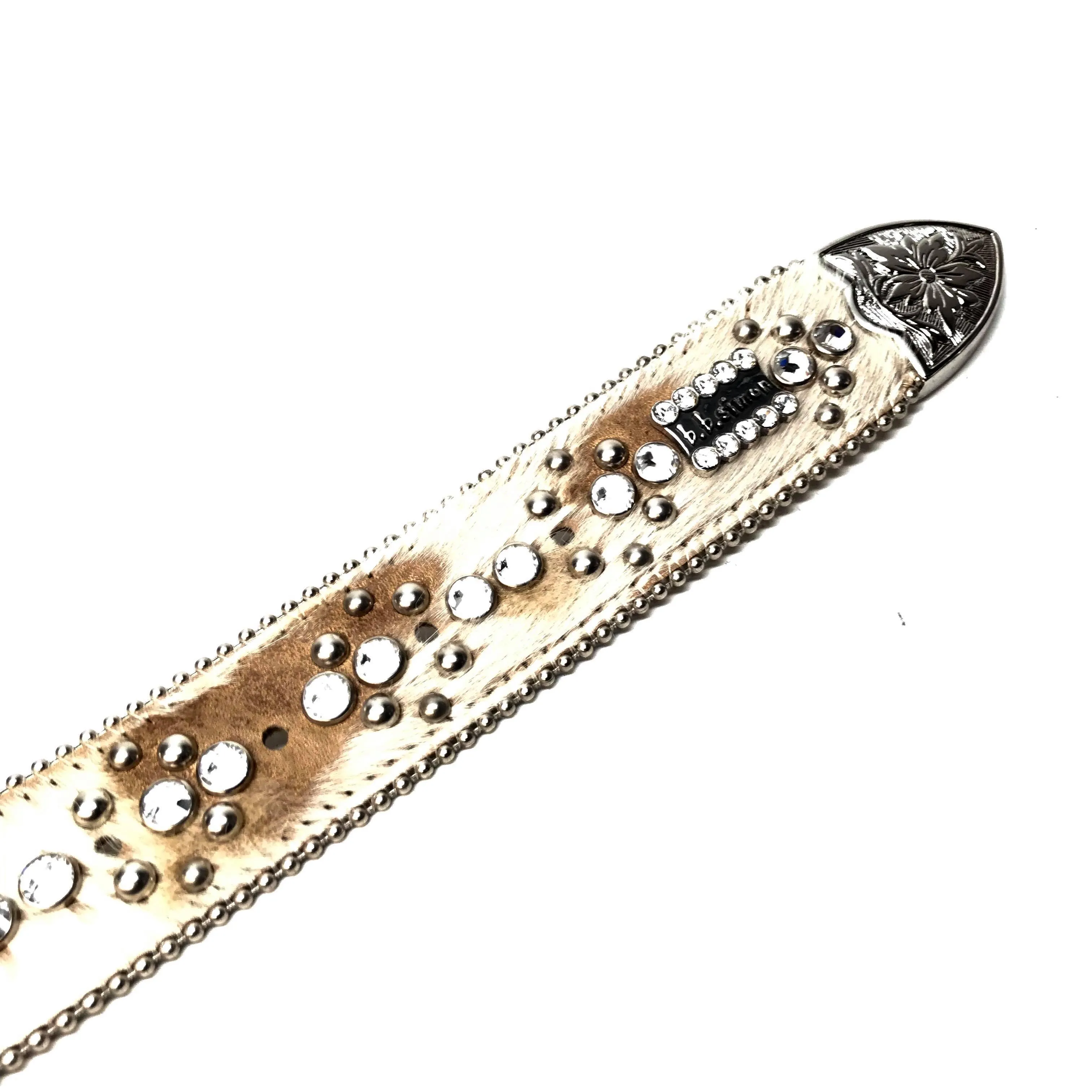 b.b. Simon 'Natural Skulls' Pony Crystal Belt