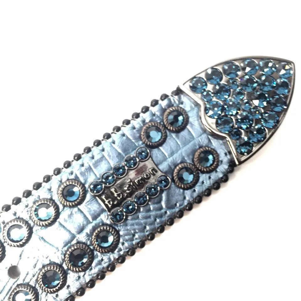 b.b. Simon Ocean Croc Crystal Belt