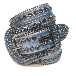 b.b. Simon Ocean Croc Crystal Belt
