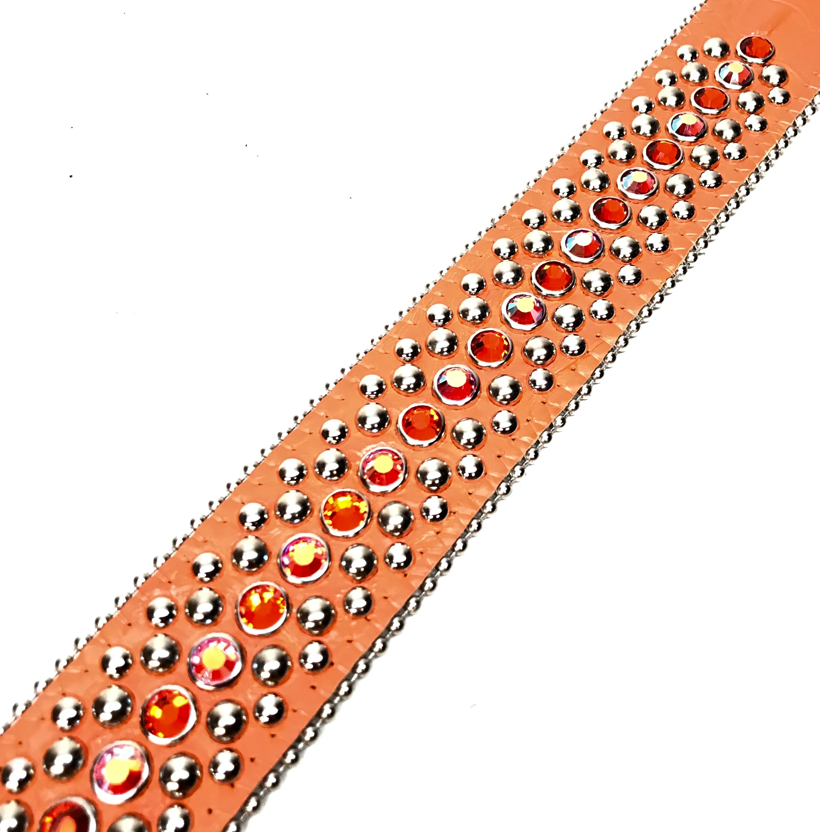 b.b. Simon 'Orange Fire' Two Tone Crystal Belt