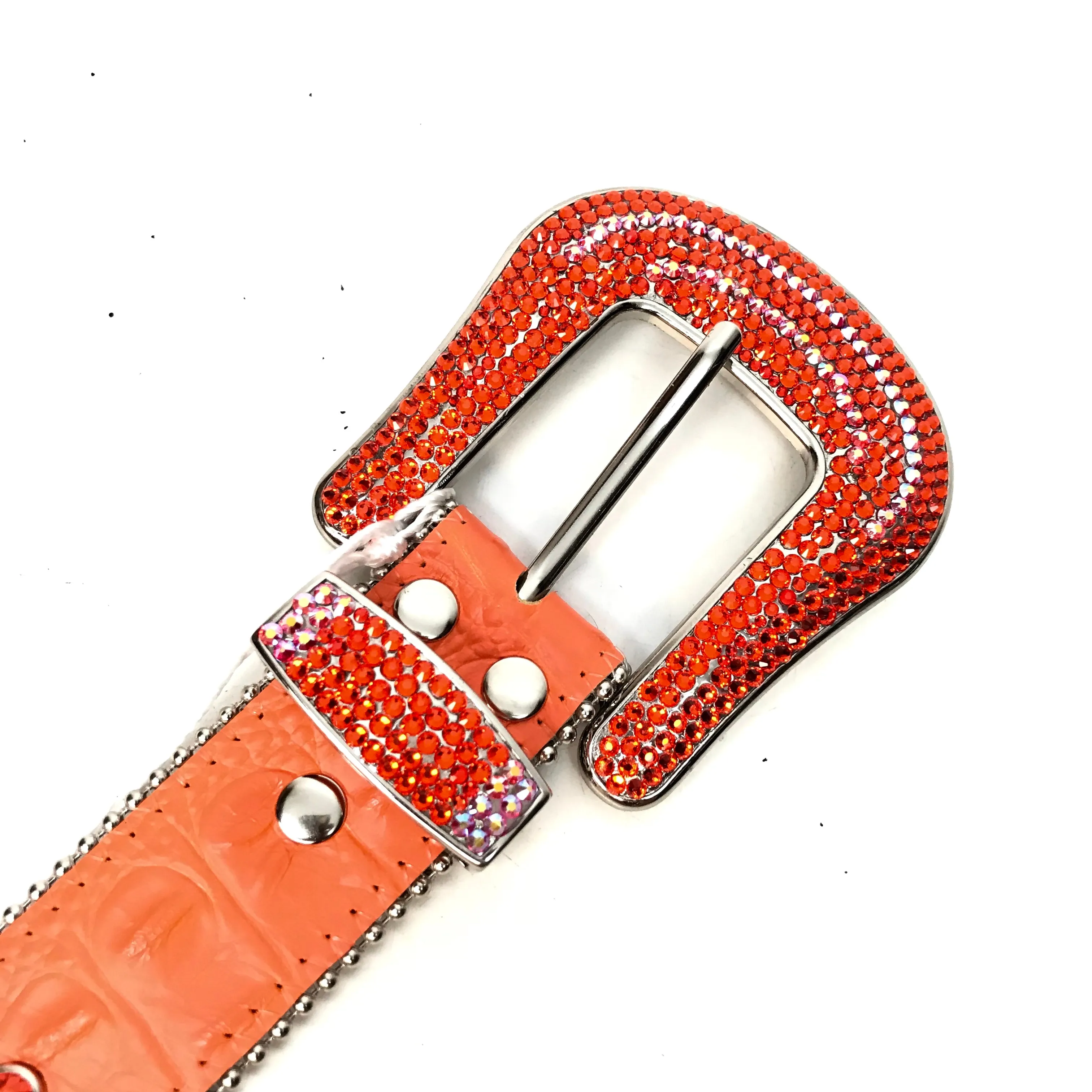 b.b. Simon 'Orange Fire' Two Tone Crystal Belt