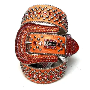 b.b. Simon 'Orange Fire' Two Tone Crystal Belt