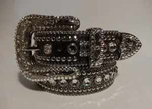 b.b. Simon 'Pure Silver' Crystal Belt