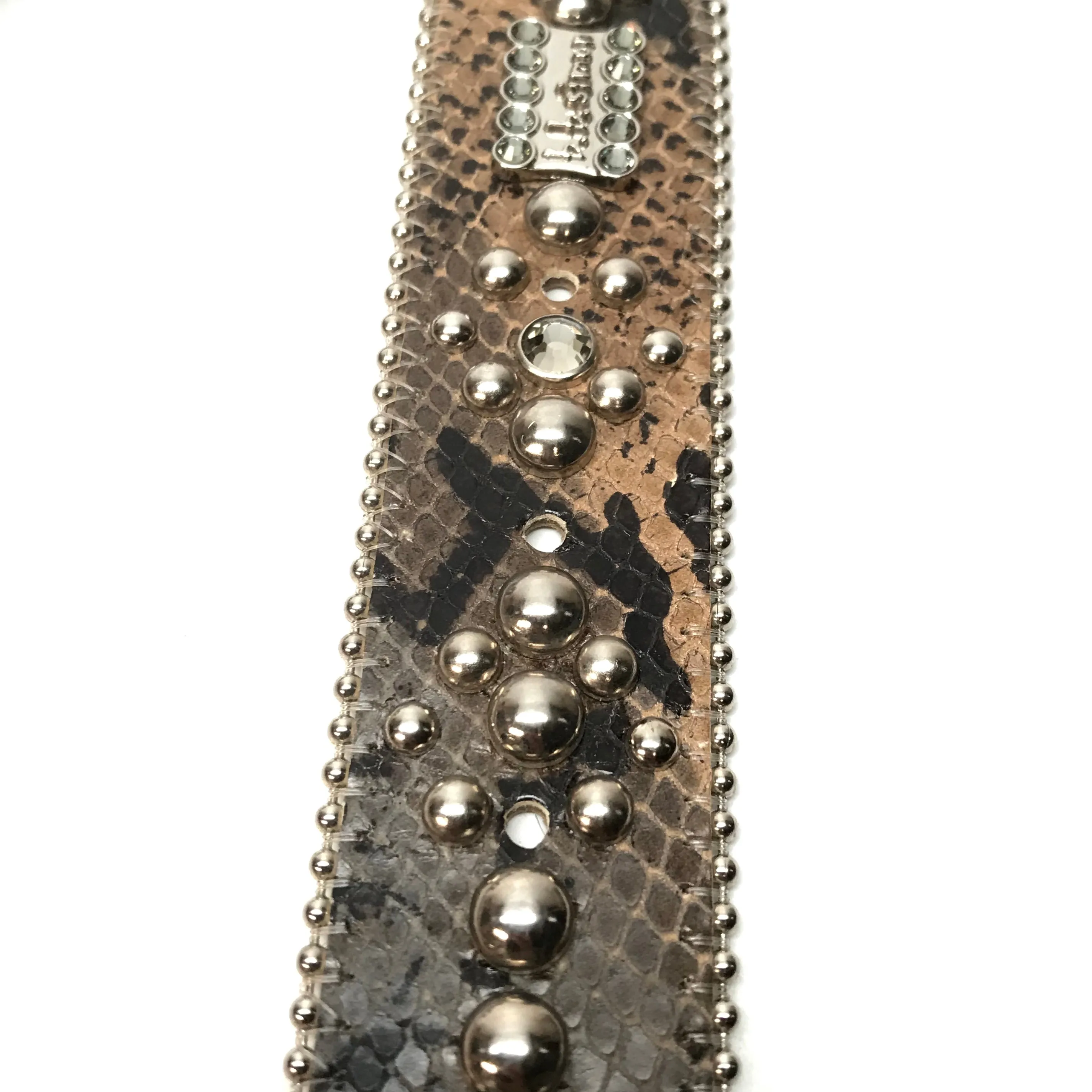 b.b. Simon 'Python Triple Studded' Crystal Belt