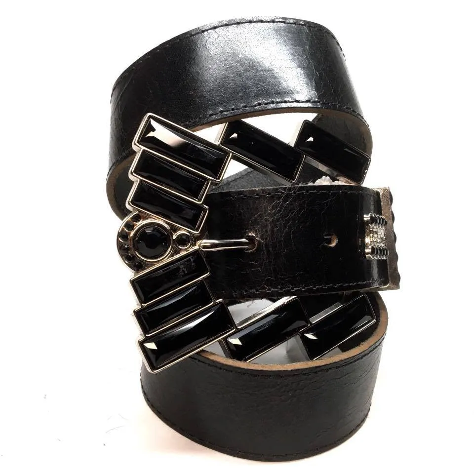 b.b. Simon "Big Black Block" Crystal Belt