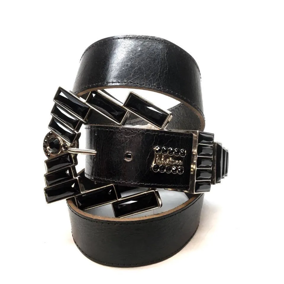 b.b. Simon "Big Black Block" Crystal Belt