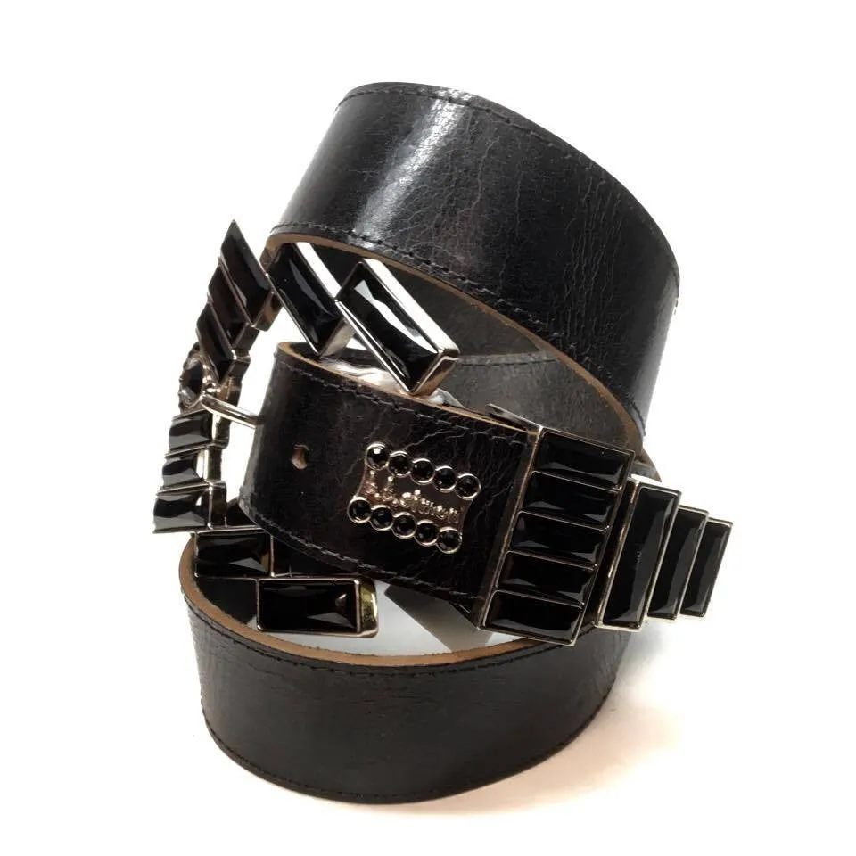 b.b. Simon "Big Black Block" Crystal Belt