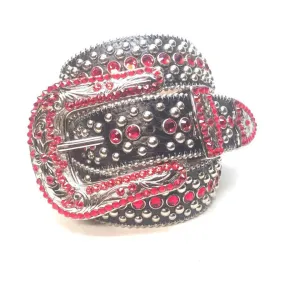 b.b. Simon "Black Cherry" Crystal Belt