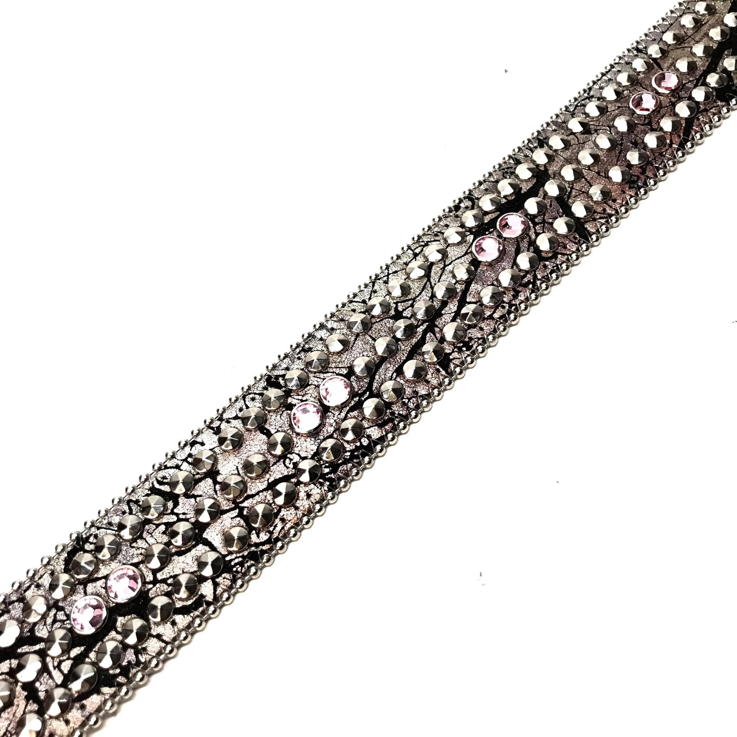 b.b. Simon 'Triple Studded' Mixed Crystal Belt