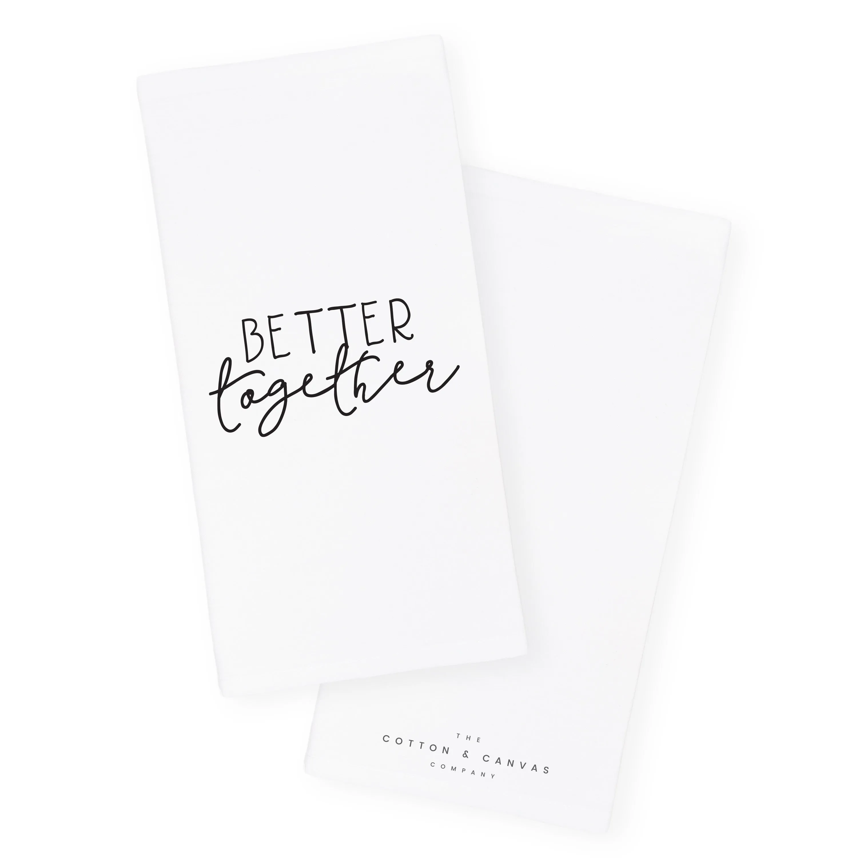 Better Together Cotton Canvas Kitchen Tea Towel by The Cotton & Canvas Co.