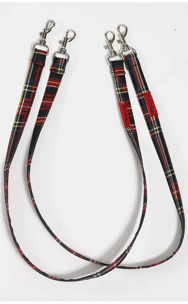 Black Tartan Bondage Straps