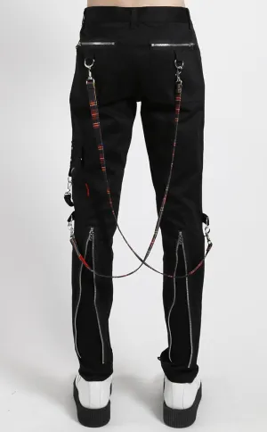 Black Tartan Bondage Straps