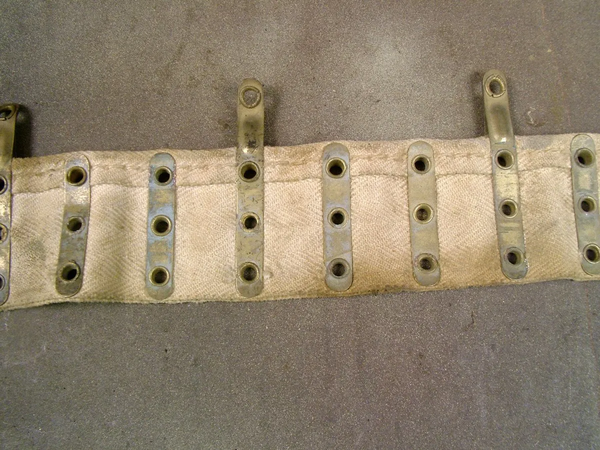 British Vickers MMG WWI Ammunition Belt: WWI Dated