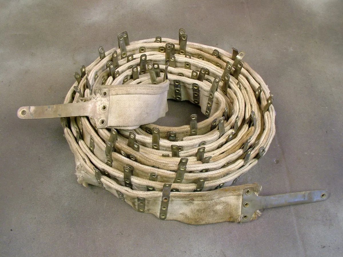 British Vickers MMG WWI Ammunition Belt: WWI Dated