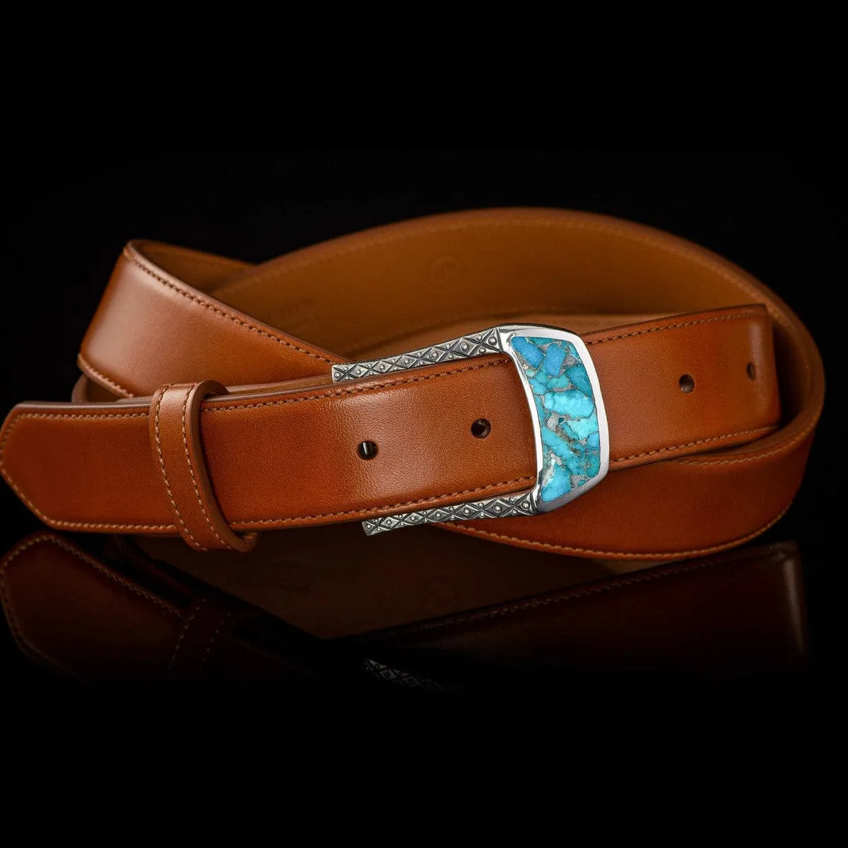 Buckle 3 Turquoise Belt Buckle - BKL3 TQ